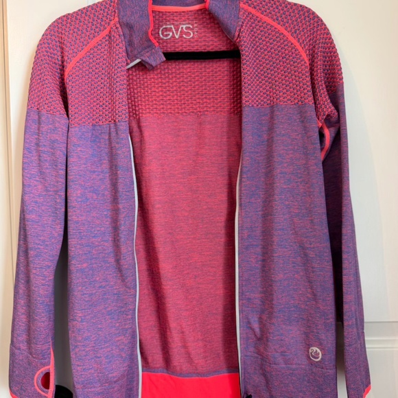 Gloria Vanderbilt Sport Zip Up Long Sleeved Athletic Top Small Base Layer Run - Picture 6 of 9